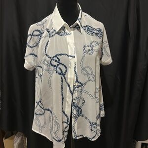 Cabi Short Sleeve Blouse- Small